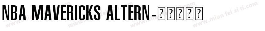 NBA Mavericks Altern字体转换